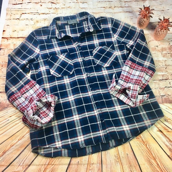 Nordstrom Tops - [Nordstrom] Two-Tone Plaid Button Down Shirt